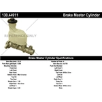 Order New Master Cylinder by CENTRIC PARTS - 130.44911 For Your Vehicle