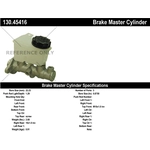 Order New Master Cylinder by CENTRIC PARTS - 130.45416 For Your Vehicle