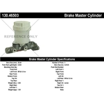 Order New Master Cylinder by CENTRIC PARTS - 130.46503 For Your Vehicle