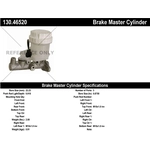 Order Maître-cylindre neuf de CENTRIC PARTS - 130.46520 For Your Vehicle