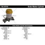 Order Maître-cylindre neuf de CENTRIC PARTS - 130.47018 For Your Vehicle