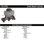 Order New Master Cylinder by CENTRIC PARTS - 130.47022 For Your Vehicle