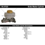 Order New Master Cylinder by CENTRIC PARTS - 130.47025 For Your Vehicle