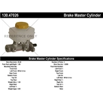 Order New Master Cylinder by CENTRIC PARTS - 130.47026 For Your Vehicle