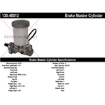 Order New Master Cylinder by CENTRIC PARTS - 130.48012 For Your Vehicle