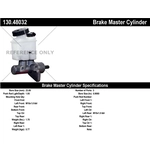 Order New Master Cylinder by CENTRIC PARTS - 130.48032 For Your Vehicle