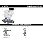 Order New Master Cylinder by CENTRIC PARTS - 130.50036 For Your Vehicle
