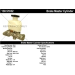 Order New Master Cylinder by CENTRIC PARTS - 130.51032 For Your Vehicle