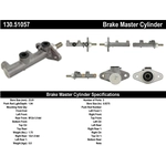 Order New Master Cylinder by CENTRIC PARTS - 130.51057 For Your Vehicle
