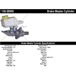 Order New Master Cylinder by CENTRIC PARTS - 130.58009 For Your Vehicle
