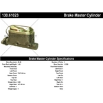 Order New Master Cylinder by CENTRIC PARTS - 130.61023 For Your Vehicle
