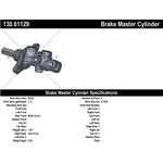 Order New Master Cylinder by CENTRIC PARTS - 130.61129 For Your Vehicle
