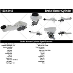 Order Maître-cylindre neuf par CENTRIC PARTS - 130.61163 For Your Vehicle