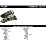 Order New Master Cylinder by CENTRIC PARTS - 130.62003 For Your Vehicle
