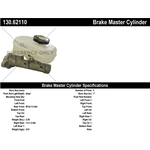 Order New Master Cylinder by CENTRIC PARTS - 130.62110 For Your Vehicle