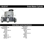 Order New Master Cylinder by CENTRIC PARTS - 130.62147 For Your Vehicle
