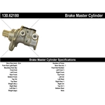 Order New Master Cylinder by CENTRIC PARTS - 130.62180 For Your Vehicle