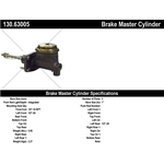 Order New Master Cylinder by CENTRIC PARTS - 130.63005 For Your Vehicle