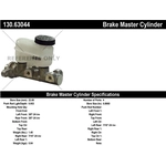 Order New Master Cylinder by CENTRIC PARTS - 130.63044 For Your Vehicle