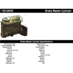 Order New Master Cylinder by CENTRIC PARTS - 130.63055 For Your Vehicle