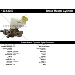 Order New Master Cylinder by CENTRIC PARTS - 130.63059 For Your Vehicle