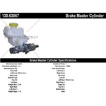 Order New Master Cylinder by CENTRIC PARTS - 130.63067 For Your Vehicle