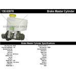 Order New Master Cylinder by CENTRIC PARTS - 130.63070 For Your Vehicle