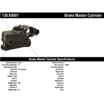 Order New Master Cylinder by CENTRIC PARTS - 130.65007 For Your Vehicle