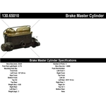 Order New Master Cylinder by CENTRIC PARTS - 130.65010 For Your Vehicle