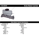 Order New Master Cylinder by CENTRIC PARTS - 130.65040 For Your Vehicle