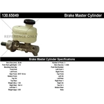 Order New Master Cylinder by CENTRIC PARTS - 130.65049 For Your Vehicle