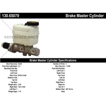 Order New Master Cylinder by CENTRIC PARTS - 130.65079 For Your Vehicle