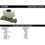 Order New Master Cylinder by CENTRIC PARTS - 130.65084 For Your Vehicle