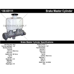 Order CENTRIC PARTS - 130.65111 - Brake Master Cylinder For Your Vehicle