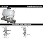 Order New Master Cylinder by CENTRIC PARTS - 130.65119 For Your Vehicle