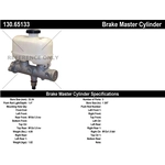 Order New Master Cylinder by CENTRIC PARTS - 130.65133 For Your Vehicle