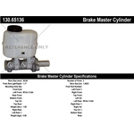 Order New Master Cylinder by CENTRIC PARTS - 130.65136 For Your Vehicle
