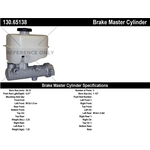 Order New Master Cylinder by CENTRIC PARTS - 130.65138 For Your Vehicle