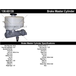 Order Maître-cylindre neuf de CENTRIC PARTS - 130.65139 For Your Vehicle
