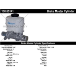 Order New Master Cylinder by CENTRIC PARTS - 130.65141 For Your Vehicle