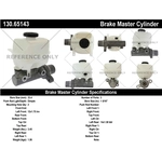 Order New Master Cylinder by CENTRIC PARTS - 130.65143 For Your Vehicle
