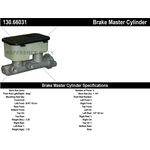 Order CENTRIC PARTS - 130.66031 - Brake Master Cylinder For Your Vehicle