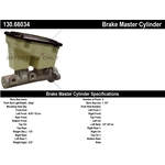 Order New Master Cylinder by CENTRIC PARTS - 130.66034 For Your Vehicle