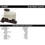 Order New Master Cylinder by CENTRIC PARTS - 130.66037 For Your Vehicle
