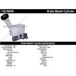 Order New Master Cylinder by CENTRIC PARTS - 130.66059 For Your Vehicle