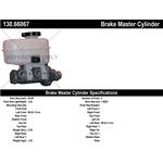 Order New Master Cylinder by CENTRIC PARTS - 130.66067 For Your Vehicle