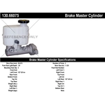 Order New Master Cylinder by CENTRIC PARTS - 130.66075 For Your Vehicle