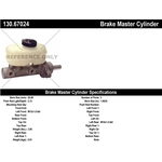 Order New Master Cylinder by CENTRIC PARTS - 130.67024 For Your Vehicle