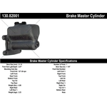 Order New Master Cylinder by CENTRIC PARTS - 130.82001 For Your Vehicle