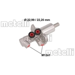 Order New Master Cylinder by METELLI SPA - 05-0547 For Your Vehicle